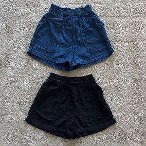 Aerie Shorts in Navy and Black